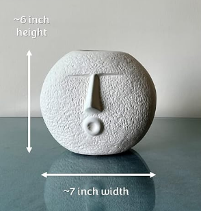 Glimpse Homes Ceramic Flower Face Vase