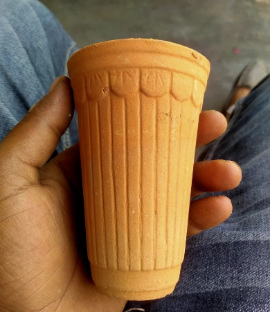 200 ML lassi kulhad/mitti kulhad/lassi cup /clay glass/ doodh ka kulhad Brown Terracotta  Capacity: 200 ml ( 72 KULLAD / BOX )