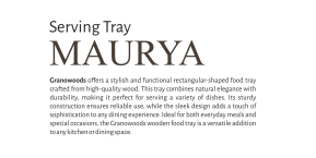 Maurya Wooden Serving Tray  01, SIZE :303(L)X203(WX)50(H)