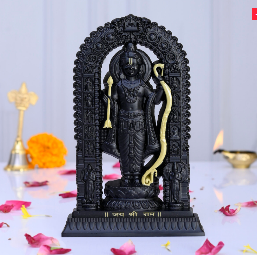 Shree Ram Lalla Murti 3 inch (Black/Gold)