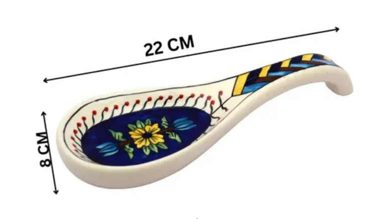 Ceramic Spoon Holder / Rest Ideal for Holding serving Spoons Ceramic Table Spoon